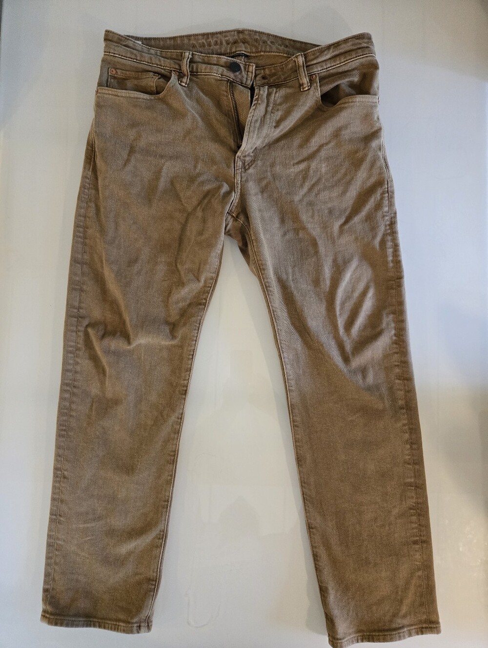 American Eagle EasyFlex Brown Tan Jeans Mens 32x30 Stretch Denim Pants
